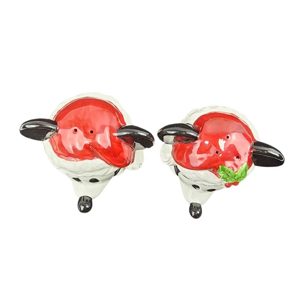Disney Mickey Mouse Christmas Salt & Pepper Shakers Enesco Holiday Decor - Picture 3 of 10